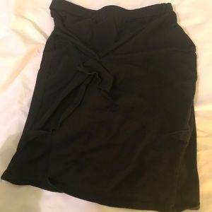 Black mini skirt