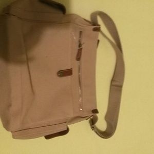 Fossil canvas messenger bag