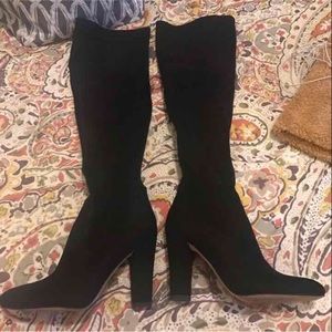 Black over the knee boots
