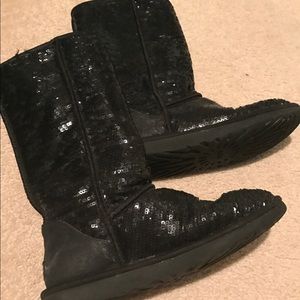 Black sequin UGGS