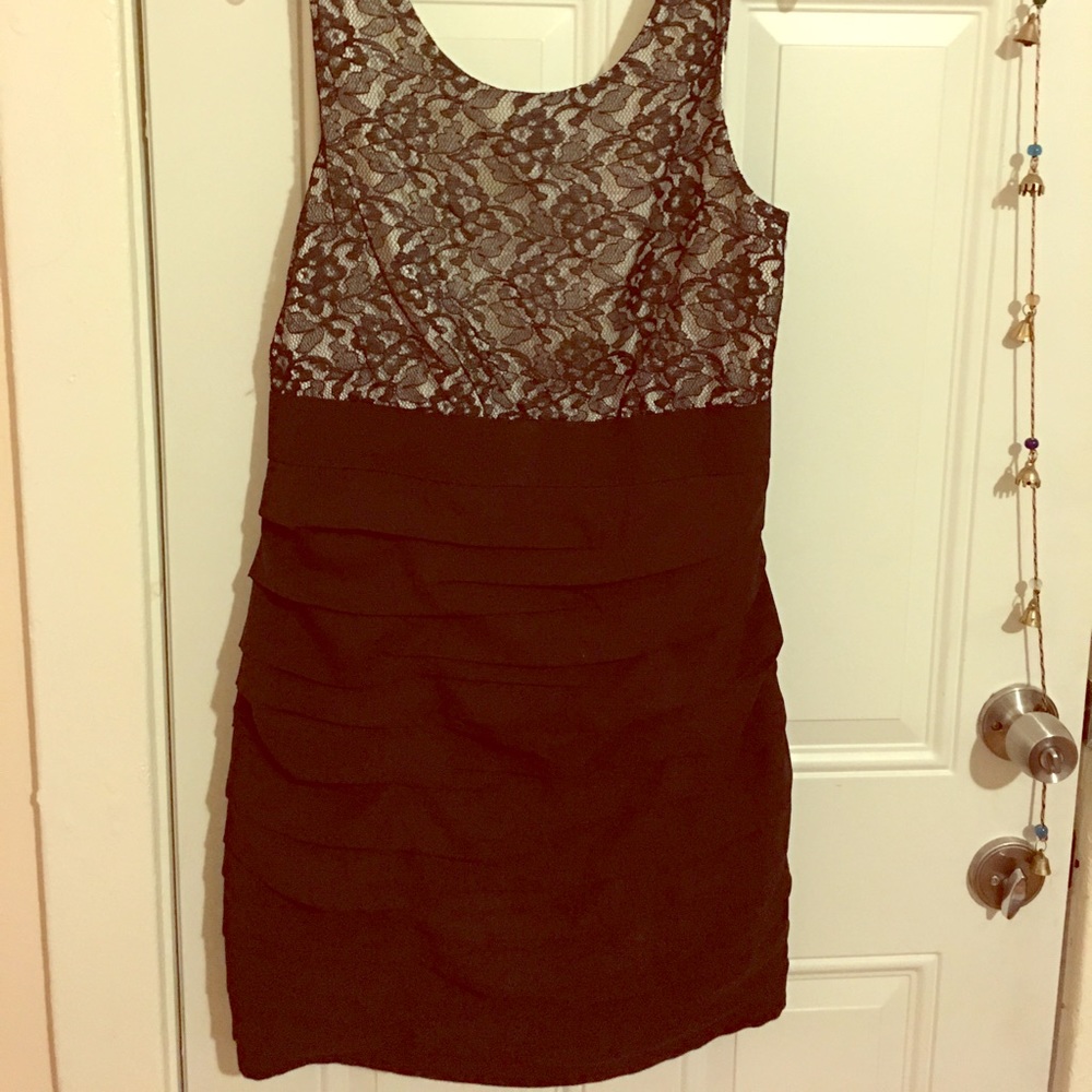 Express black lace dress
