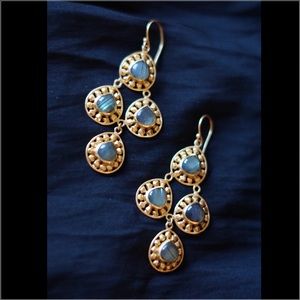 Julie Voss Mosaic Labradorite Chandelier Earrings