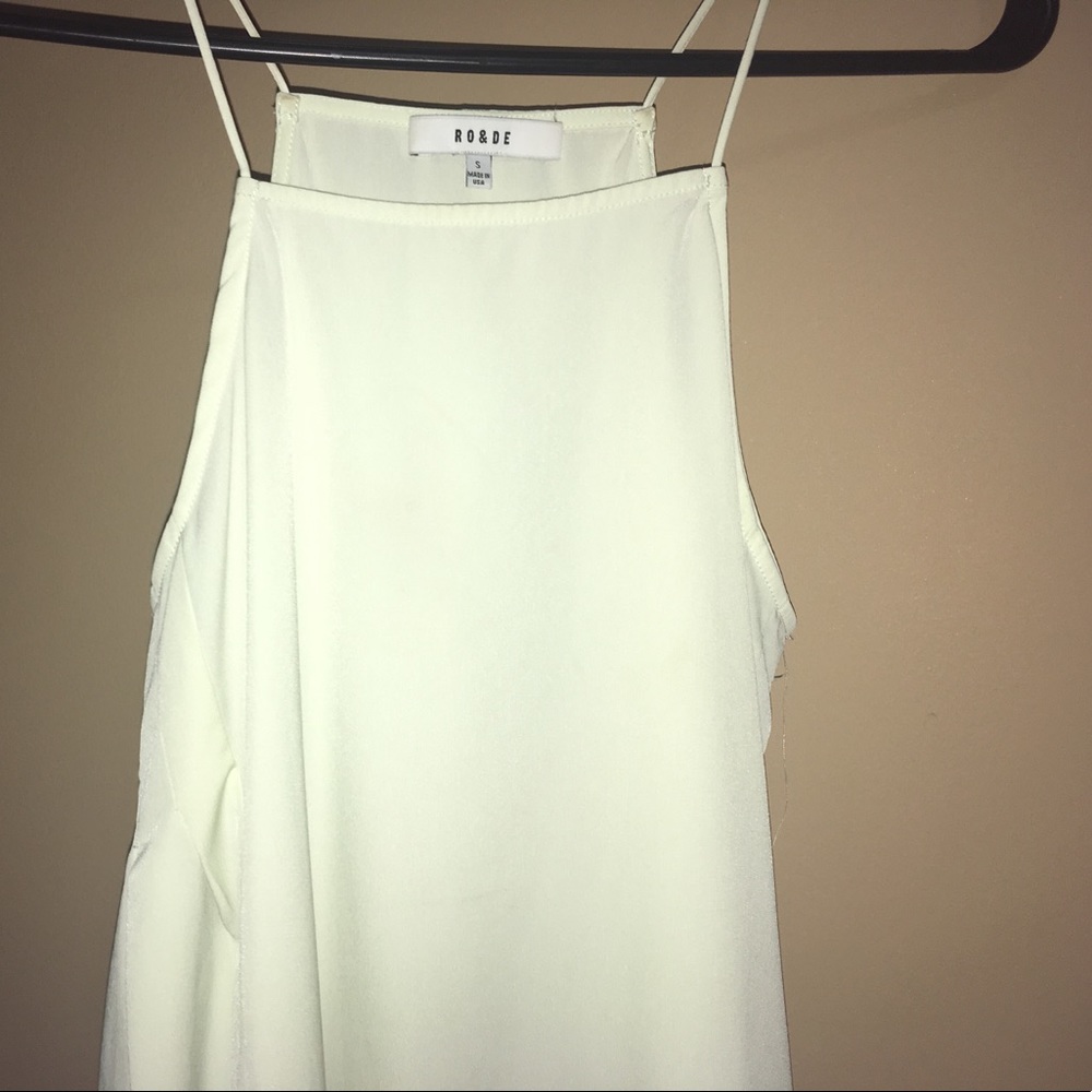 Mint green long tank
