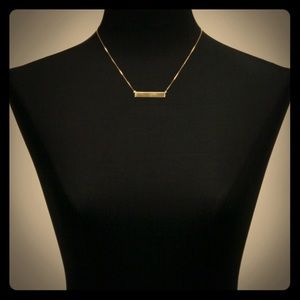 Ben bridge jeweler bar necklace 14k gold