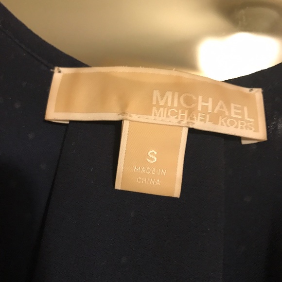 Michael kors polka dot cold shoulder dress - Picture 2 of 2