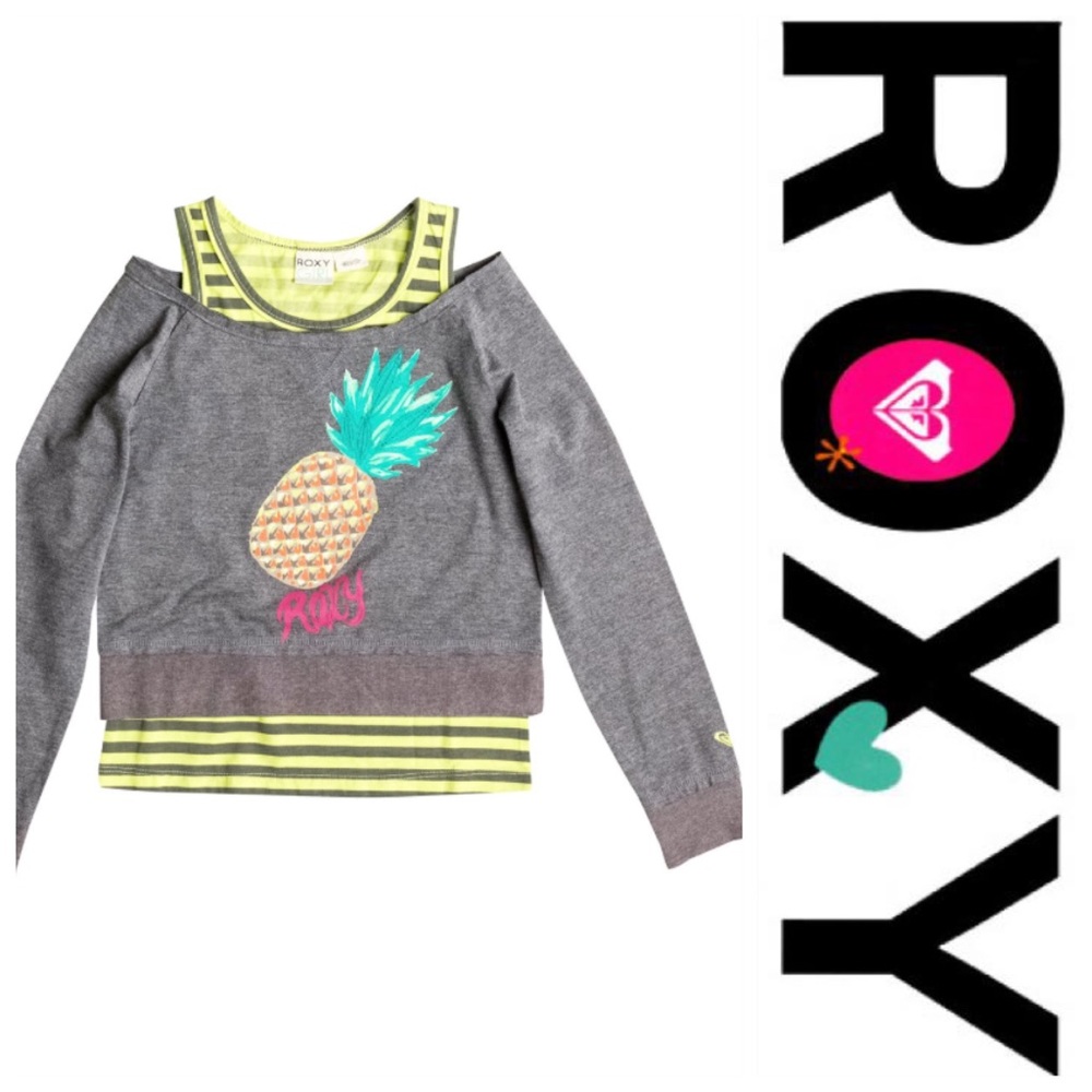 🆕ROXY COOL PINEAPPLE TEE - Picture 2 of 4