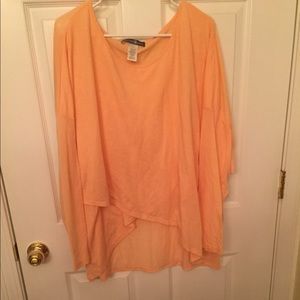 Plus size criss cross blouse