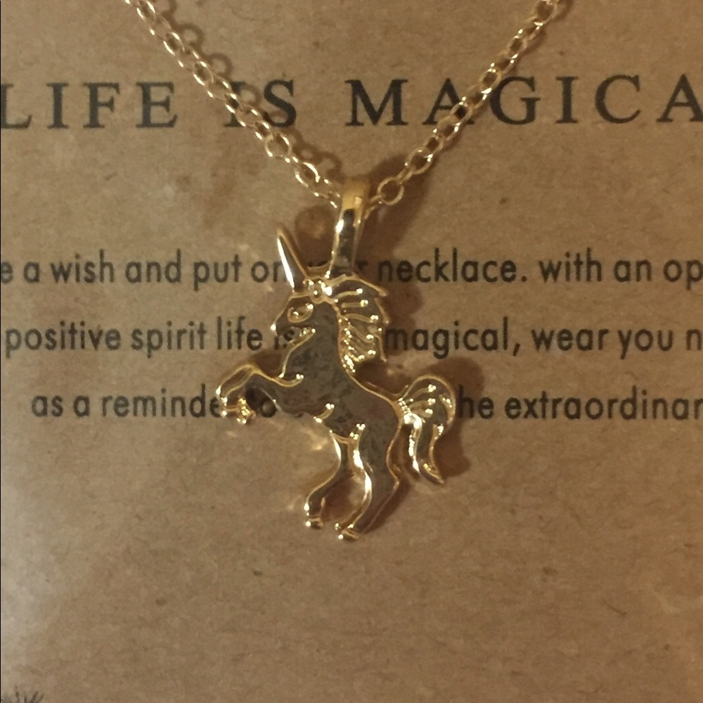 Unicorn Charm Necklace 🦄