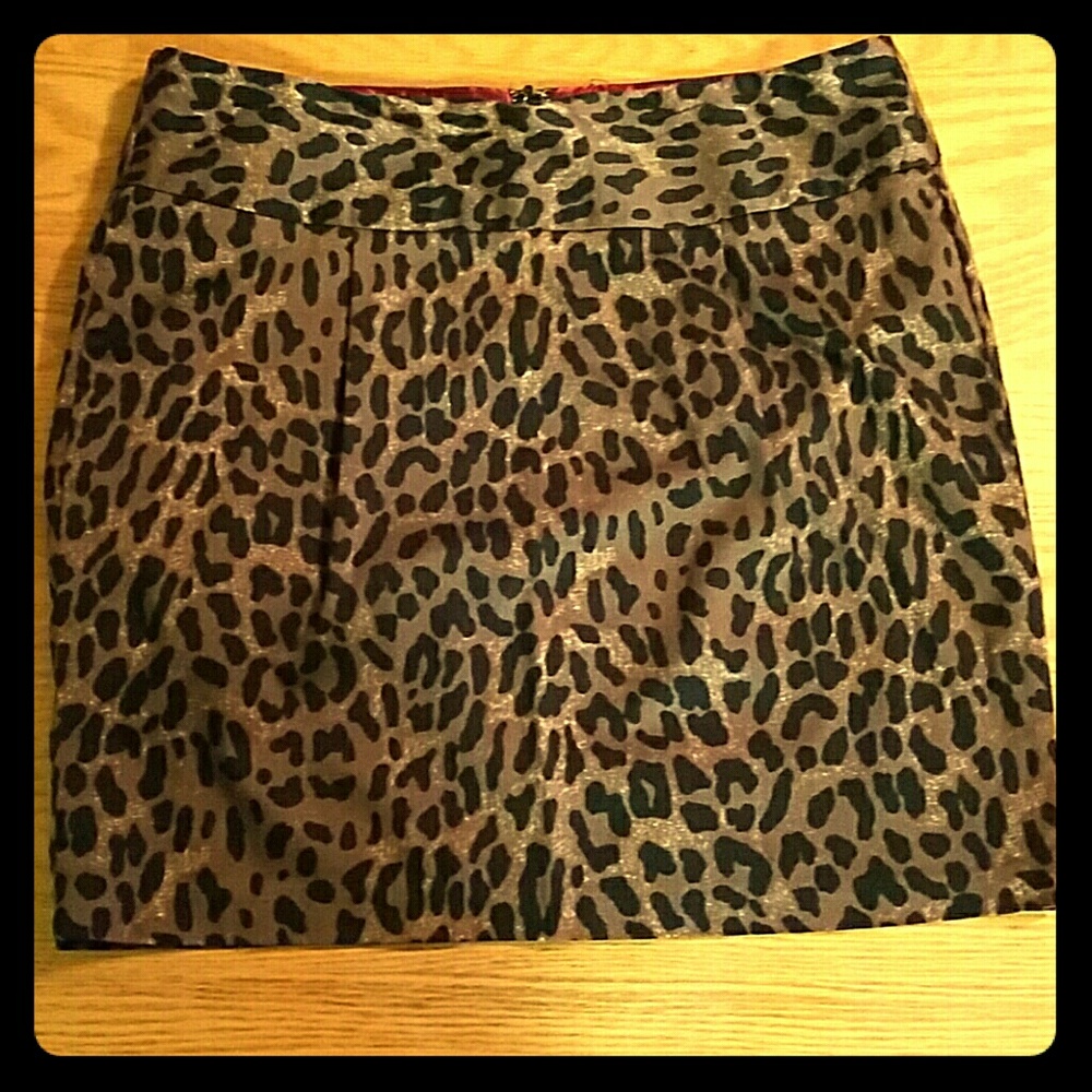 Cheetah print pencil skirt