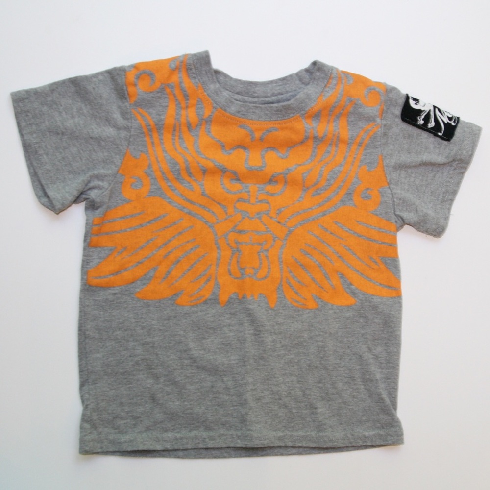 Grey and orange Monster Republic T-Shirt