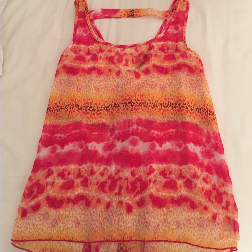 Fun and bright flowy top