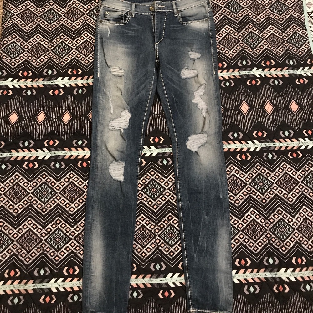 Distressed True religion jegging's 😍😍 - Picture 2 of 3