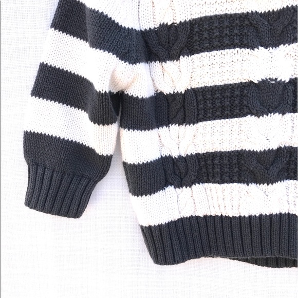 Cherokee Striped Cable Knit Sweater - Picture 4 of 5