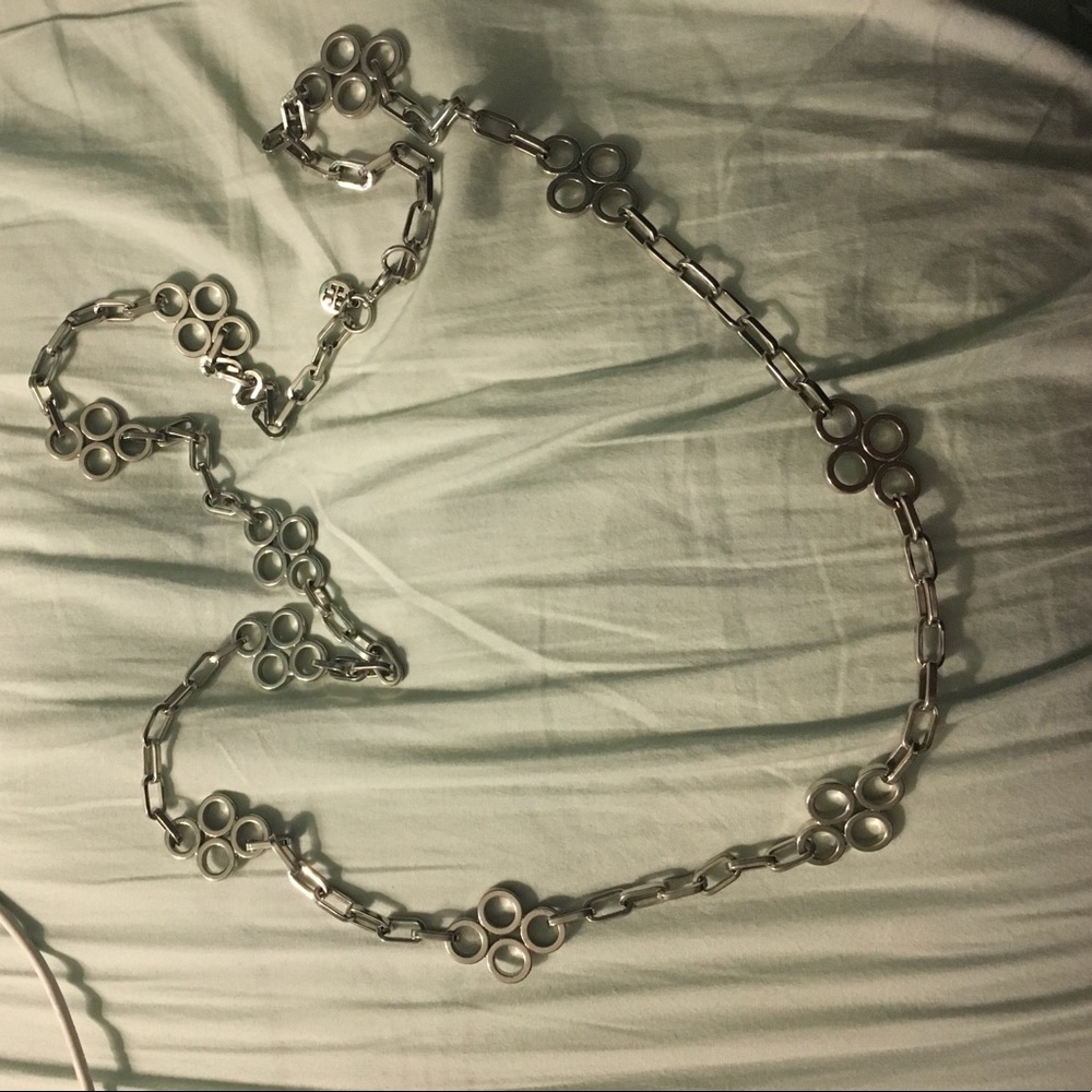 Tory silver necklace