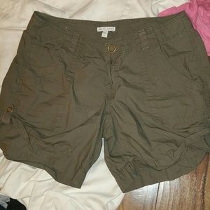 Size 10 gap surplus olive colored shorts