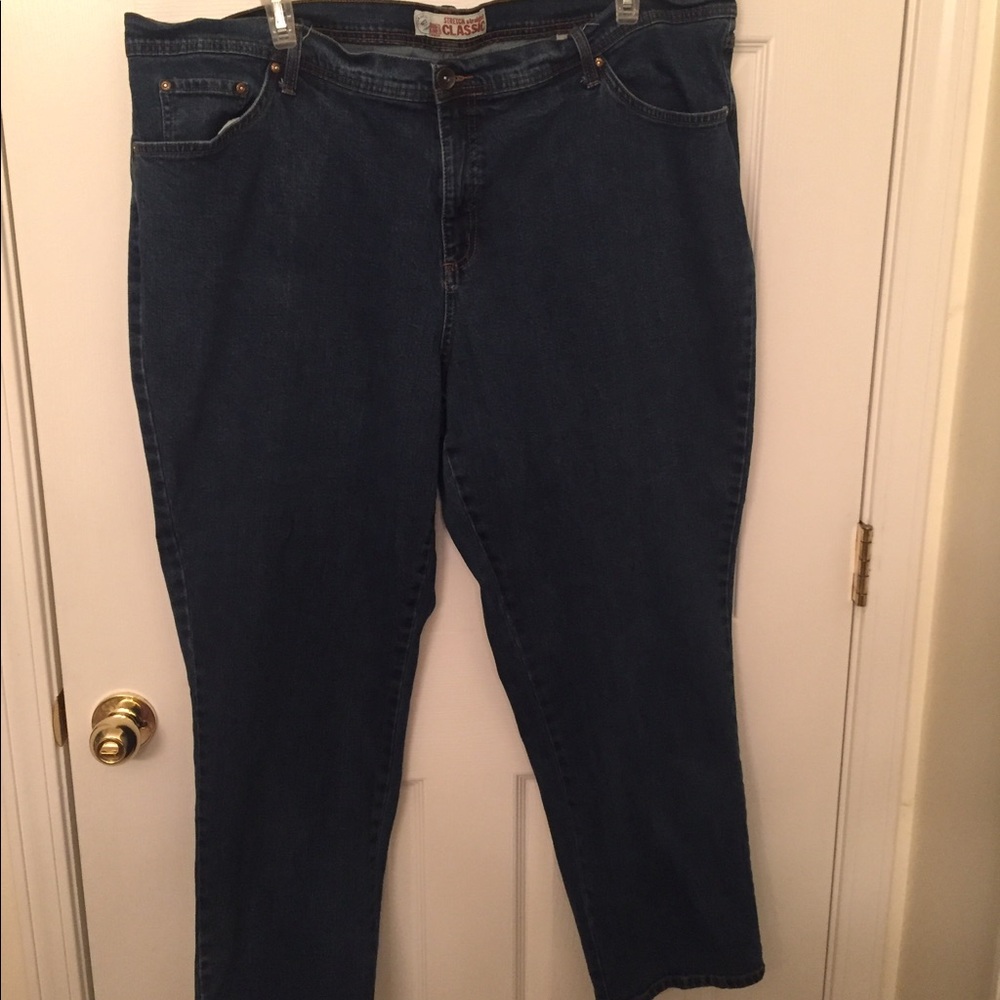 Plus size denim jeans