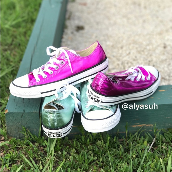 NWT Converse Ctas OX Magenta Glow WMNS AUTHENTIC - Picture 7 of 8