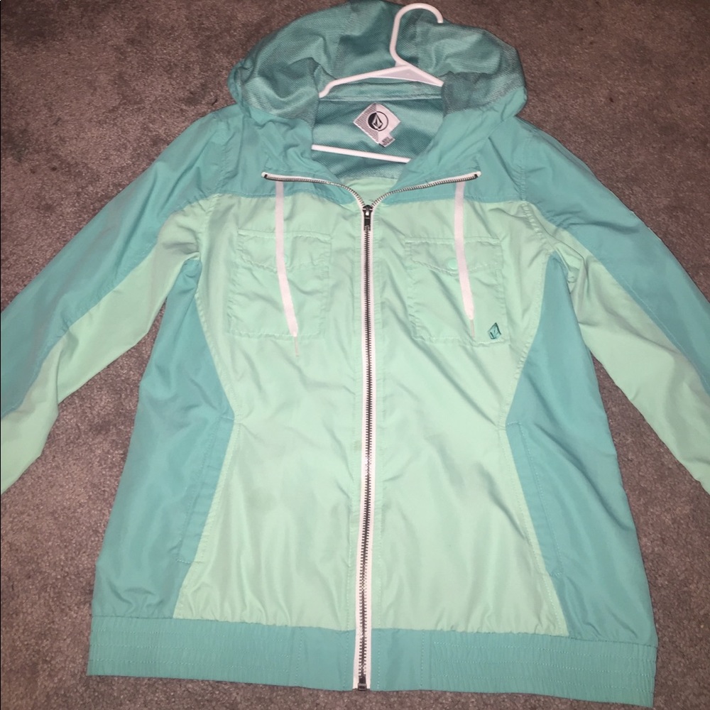 Mint Volcom Windbreaker