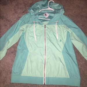 Mint Volcom Windbreaker