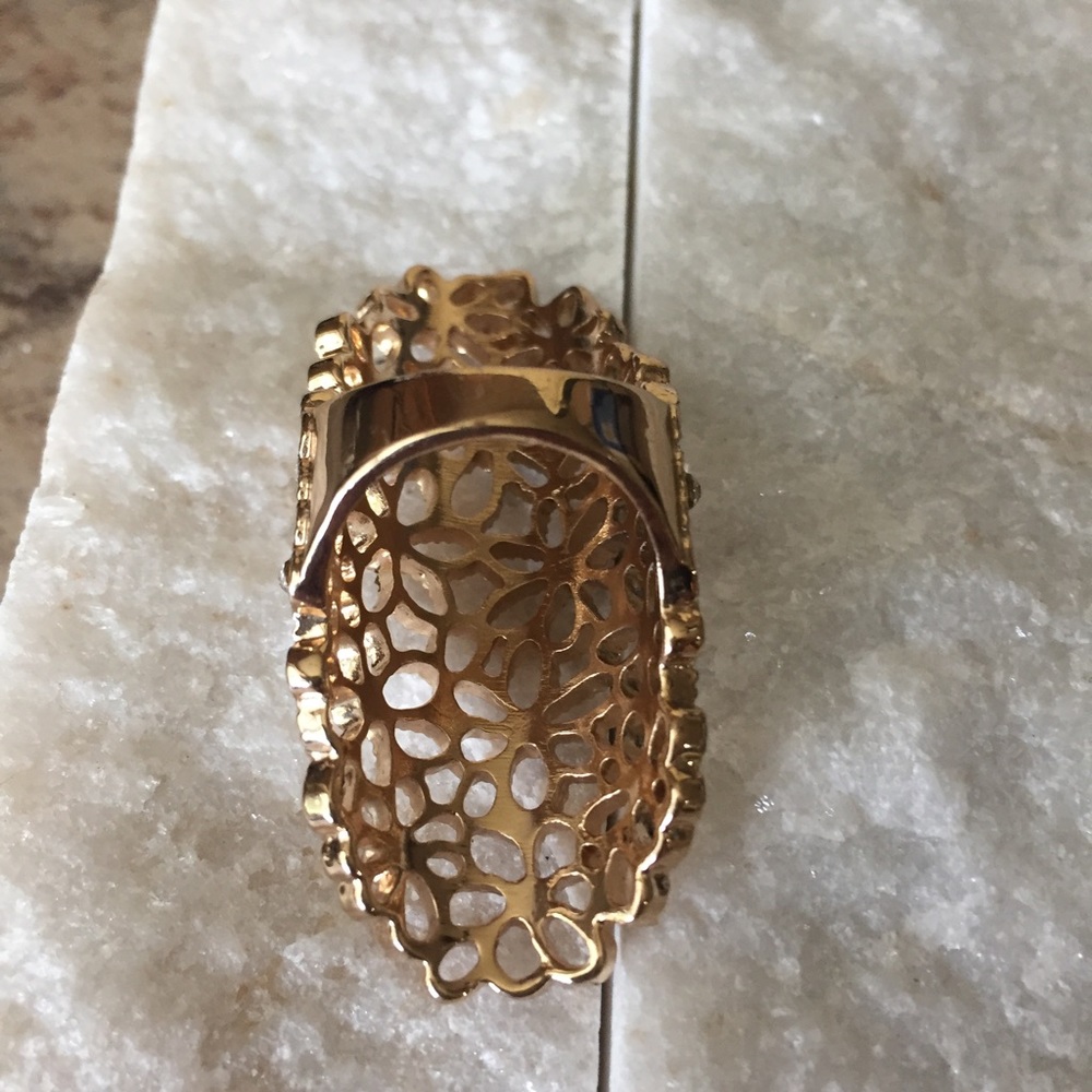SOLD‼️ Gold Lace Boho Ring - Picture 2 of 4