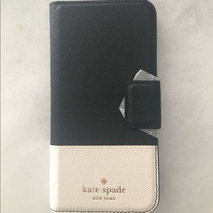 New Kate Spade Leather Wrap Folio