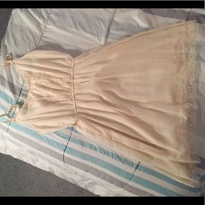 Off-white dress, summery