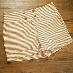 NWT Forever 21 Women's High Rise Pinstripe Short