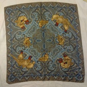 Vintage Designer Scarf by Michel; Duck Design