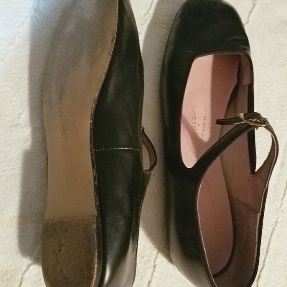 vintage capezio t strap flats