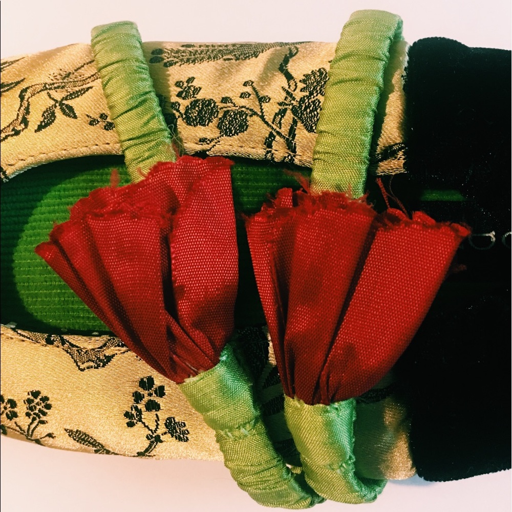 Goody Goody Bon Bons Silk Slippers "Poppy":6-7 yrs