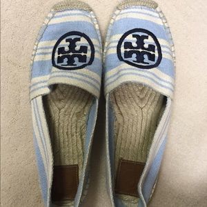 shoes light blue and tan