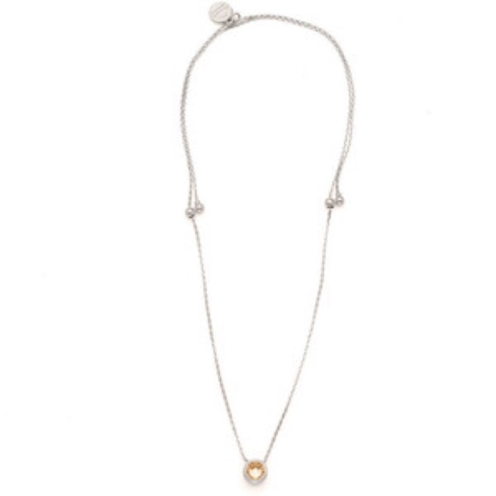 Clarity Swarovski Expandable Necklace Silver