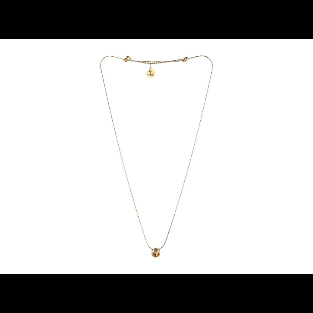 Clarity Swarovski Expandable Necklace Gold