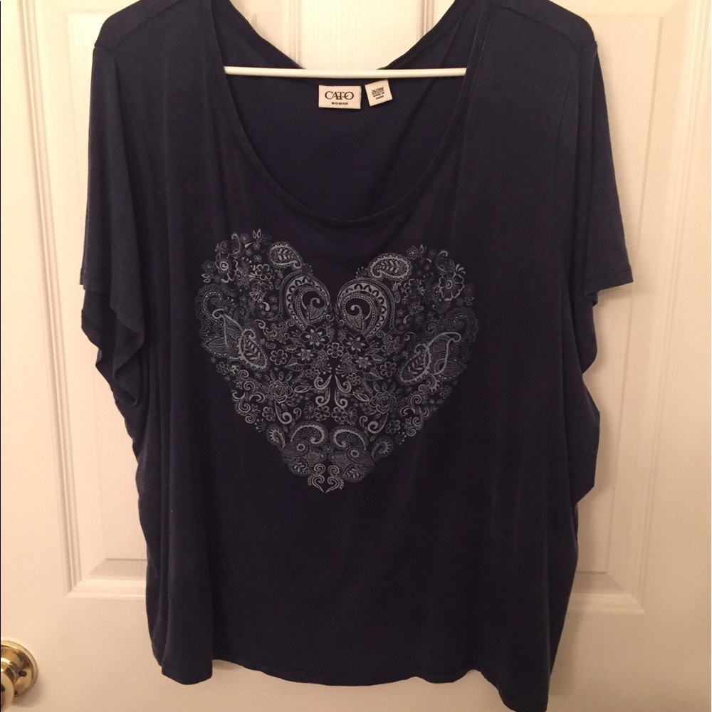 Plus size crop top from Catos