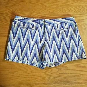 Chevron striped shorts from the Gap