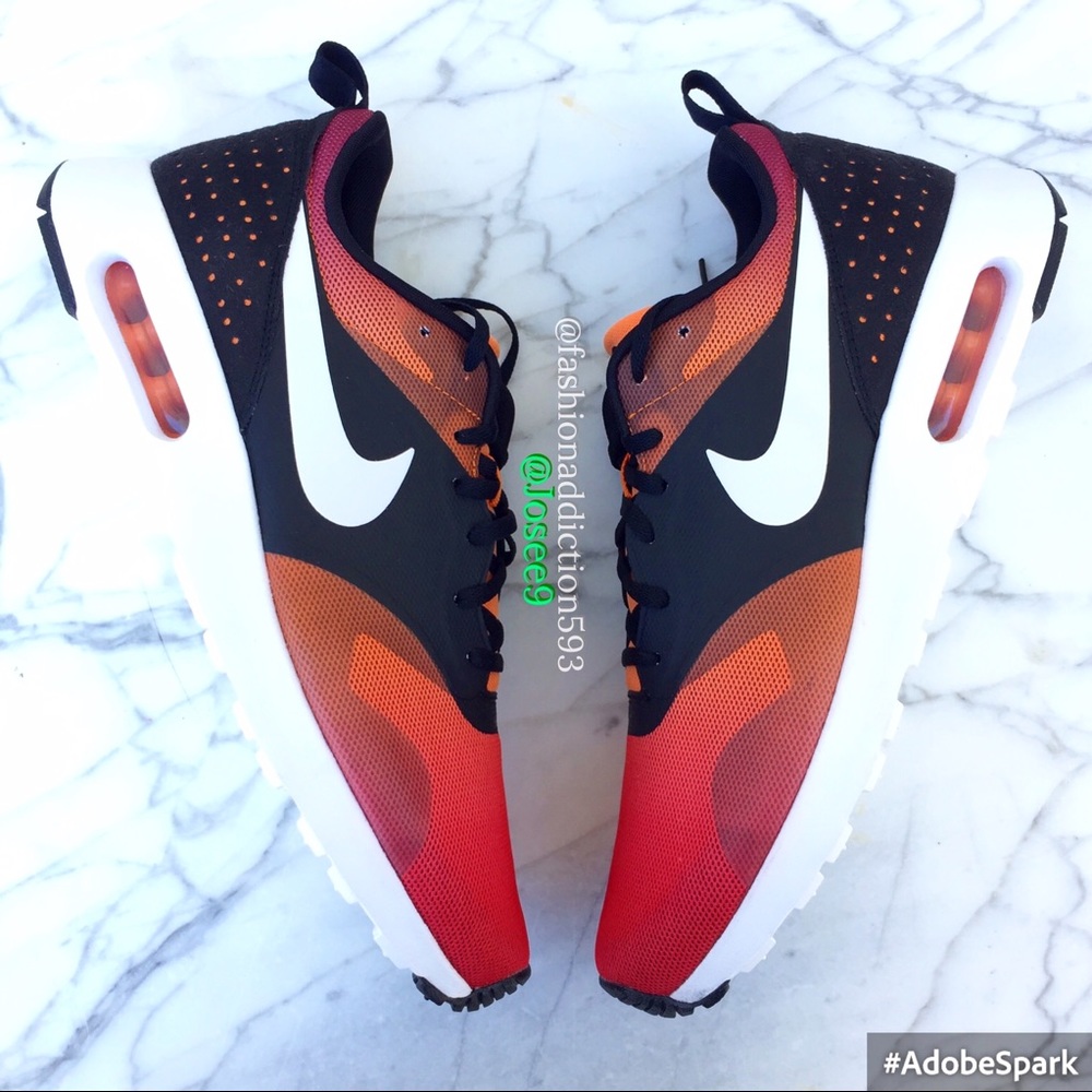 Nike men's air max tavas sunset black sneakers - Picture 3 of 3