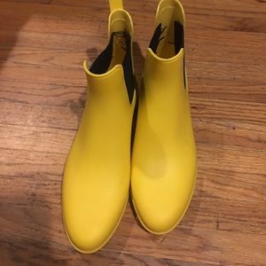 J crew yellow booties !