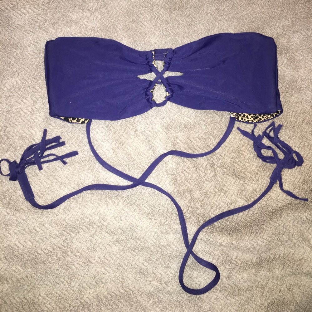 Navy Acacia strapless too