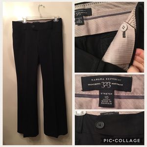 Banana Republic Black Martin Fit Trousers