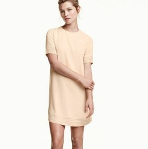 NWT H&M Light Beige Dress w/ Crystal Studs