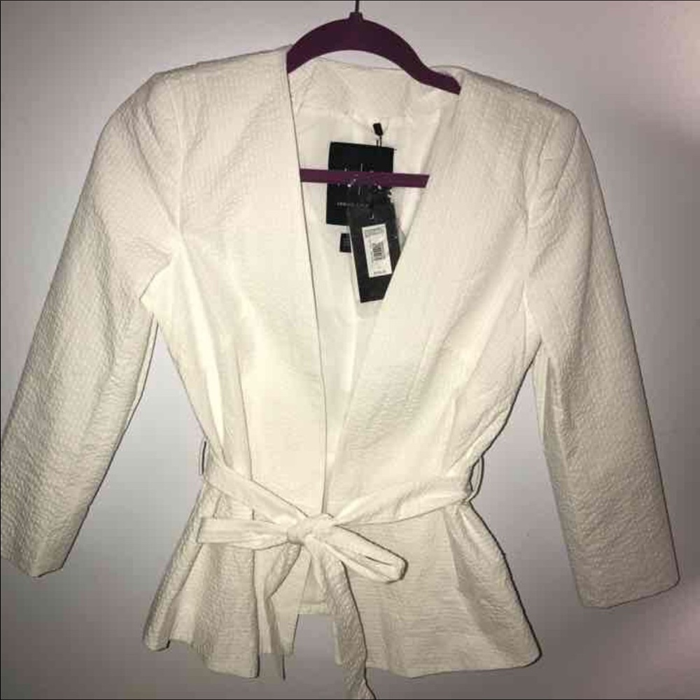 NWT Armani Exchange White Blazer