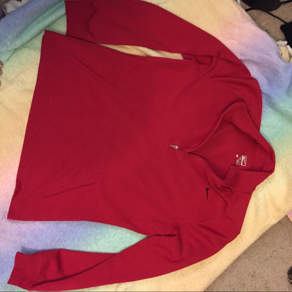 WOMENS NIKE HALF ZIP (red)❣️