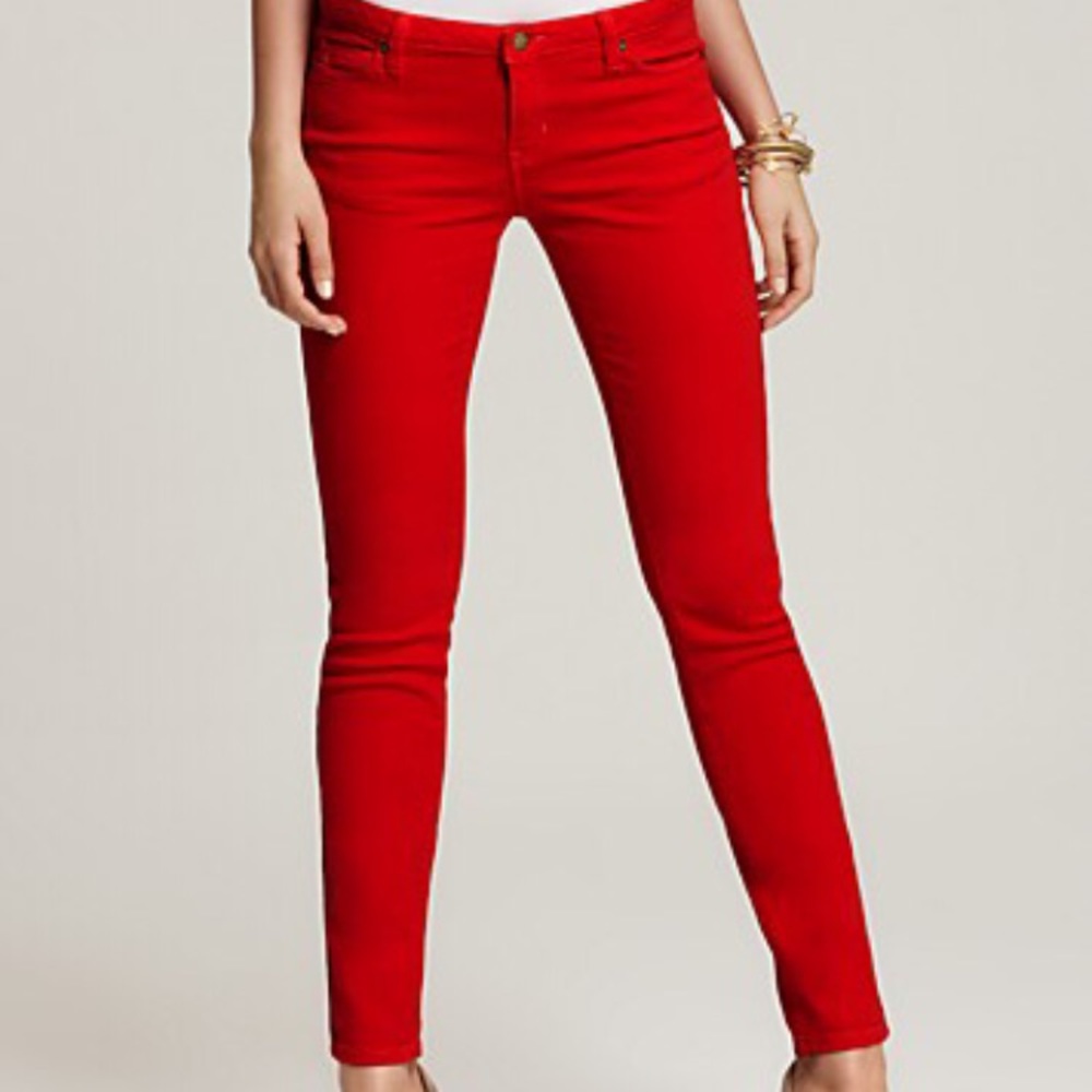 Michael Kors red skinny jean