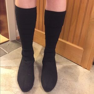 Black Toms wrap boots