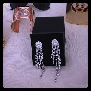 Pendant Earrings with Camellia Rose 🌹