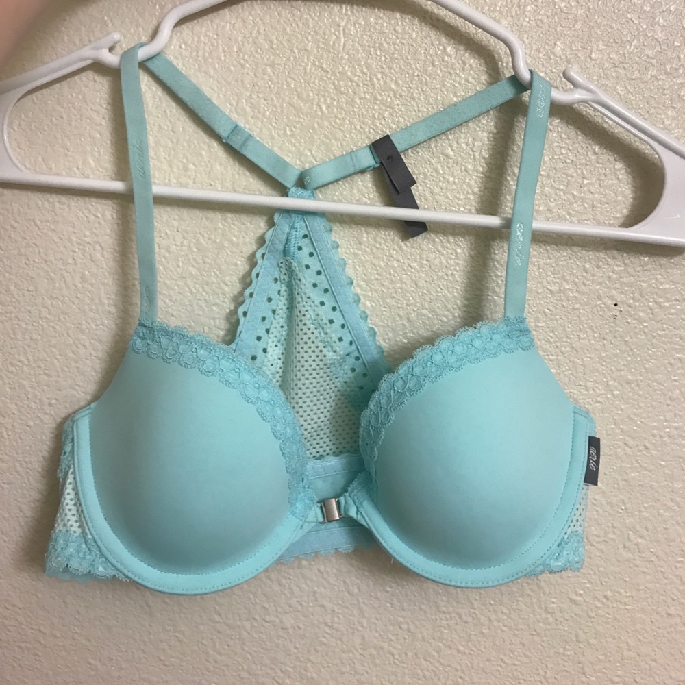 Racerback front clasp bra