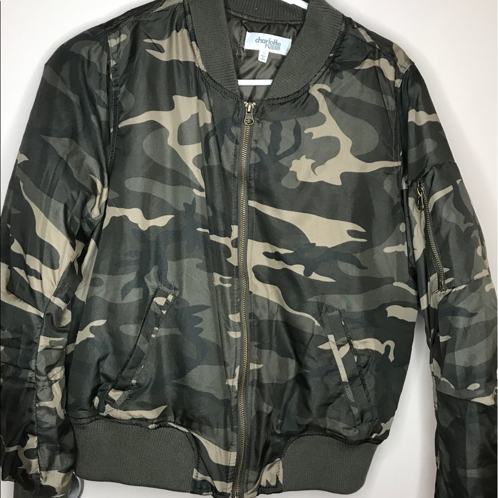 Camo bomber jacket