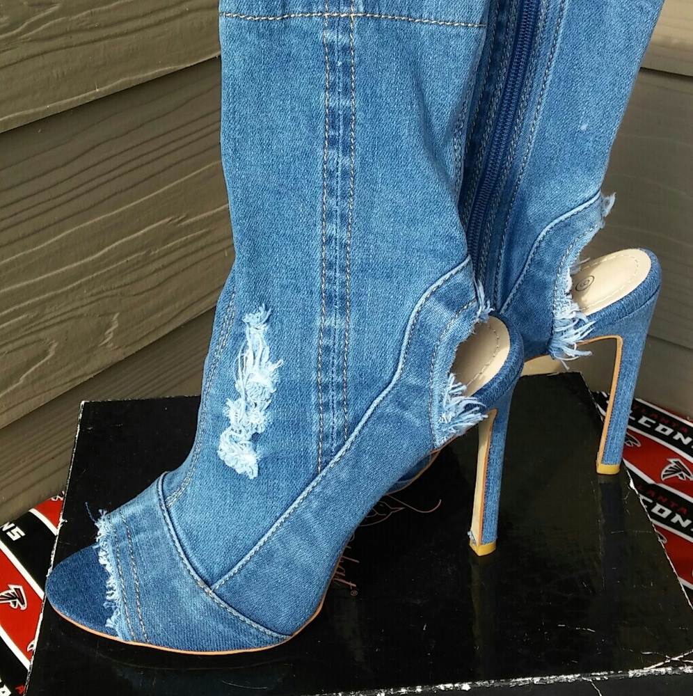 Demin stiletto