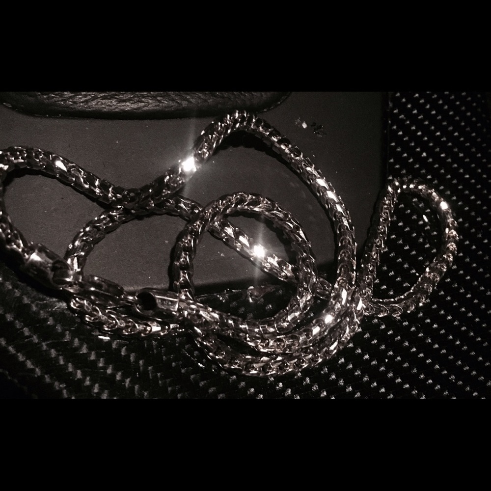 14k white gold Franco