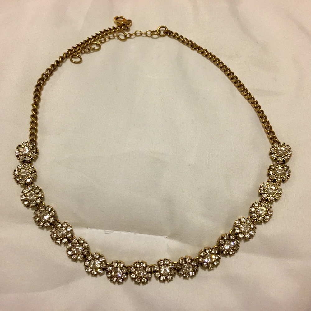 J.crew dainty floral statement necklace